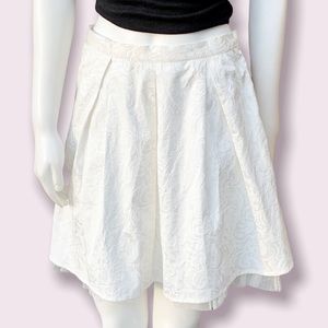 WHITE PAISLEY SKIRT BY MOON